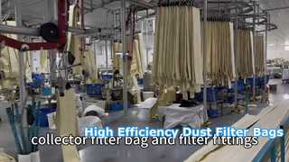 Sacs filtrants industriels en polyester pour une collecte efficace des poussières