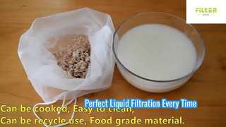 Sac filtrant en maille de nylon de qualité alimentaire pour la filtration des liquides