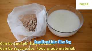 Sac filtrant pour lait de soja et jus