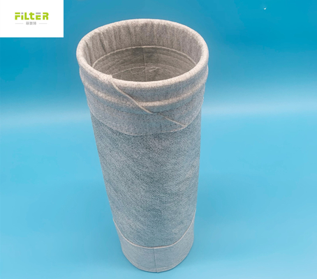 sachet filtre statique de polyester de disque du rond 550gsm anti pour l'usine de ciment