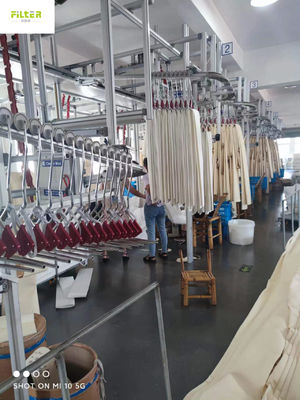 Douilles à hautes températures adaptées aux besoins du client de filtre de 550GSM Nomex Aramid pour l'industrie de la poussière