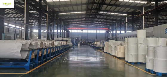 Largeur 2.2m de tissu filtrant de collecteur de poussière de fibre de verre de pp Aramid PPS PTFE 450 - 800gsm