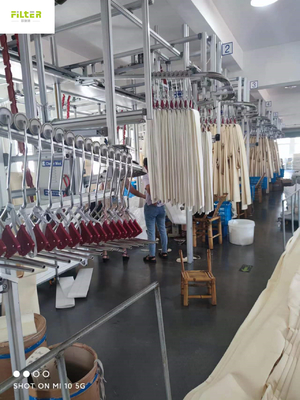 Le polyester industriel Nomex Aramid filtrent des douilles pour la culotte de ciment d'usine sidérurgique