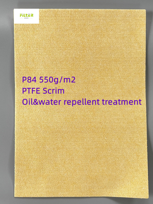 Collecteur de poussière à hautes températures de P84 PTFE Mesh Industrial Filter Cloth For