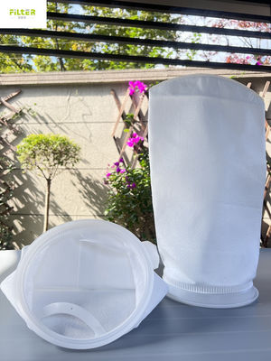 Sachet filtre à eau liquide du polyester 5u pp 7" X32" avec l'anneau en plastique