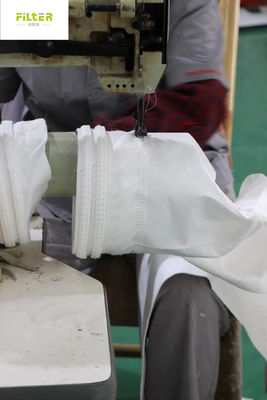 Chaussettes de filtre de PPS de fibre de verre d'Arcylic P84 Nomex pour le collecteur de poussière industriel