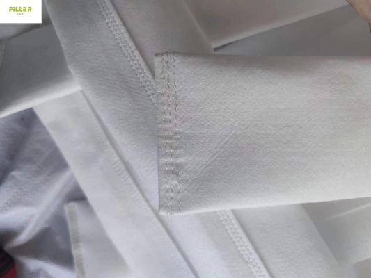 Sachet filtre non tissé de fibre de verre du polyester pp PTFE P84 Aramid pour le collecteur de poussière