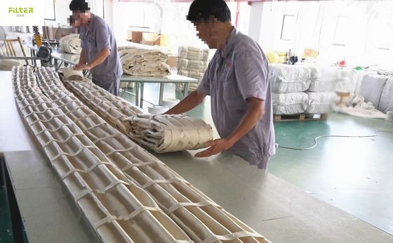 Sacs à filtre à poche pour collecteur de poussière Polyester Noméx Filtre à chaussettes plissées