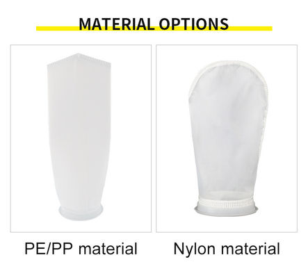 Sacs de filtrage pour liquide en PE / PP / NMO / PTFE taille personnalisée