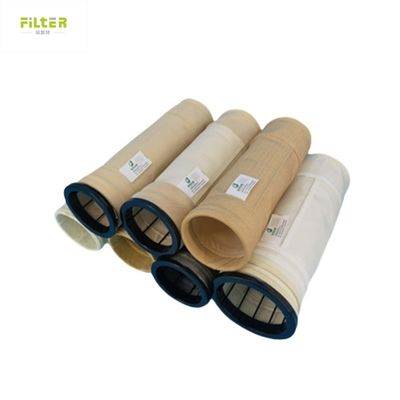 Préfiltre polyester PPS Nomex PTFE Fibergalss P84 Filtre à sacs pour le collecteur de poussière