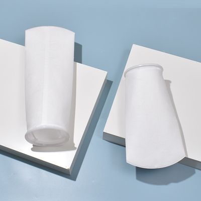 Sacs filtrants liquides en monofilament de polyester avec anneau en acier et fil de couture au fond
