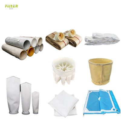 Sac de filtre industriel collecteur de poussière Polyester PPS PTFE P84 Sac de filtre à poussière avec filtre