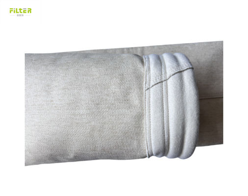 Sac filtrant industriel en Nomex Aramid de 550 g/m² pour dépoussiéreur, sac filtrant pour ciment