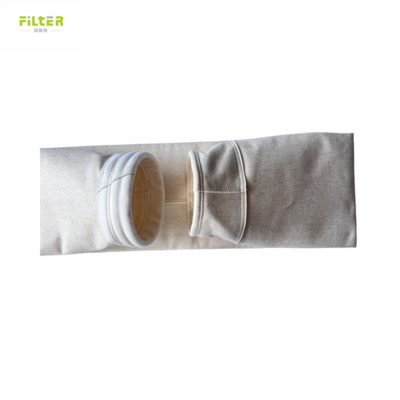 Sac filtrant en aramide thermofixé de 2,0 mm d'épaisseur pour dépoussiéreur, tailles personnalisées