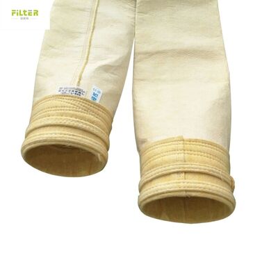 Sacs de filtre à haute température résistant à la chaleur fabriqués à partir de fibres de verre à 100% pour les collecteurs de poussière des usines d'asphalte