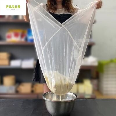 Food grade Liquid Filter Bag with reusable nylon mesh and multiple micron sizes suitable for filtering milk juice soymilk and other liquids