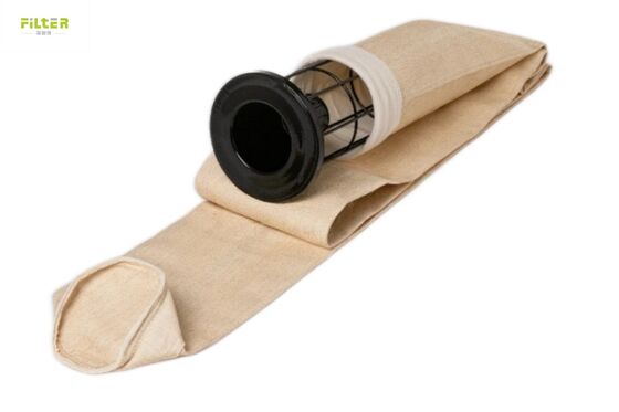 Sac de filtre à aramide industriel avec filtrage par aiguille et fond renforcé pour une efficacité accrue de la collecte de poussière