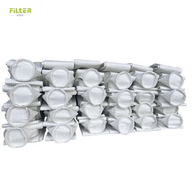 Sacs filtrants à manches de qualité industrielle, dotés d'un feutre de polyester aiguilleté et d'un fond renforcé pour des performances de filtration de la poussière