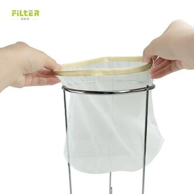 Sac filtre liquide nylon durable maille alimentaire réutilisable plusieurs options micron fermeture cordon