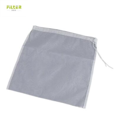 Sac filtre liquide nylon durable maille alimentaire réutilisable plusieurs options micron fermeture cordon