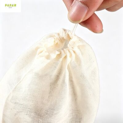 Sac filtre liquide nylon durable maille alimentaire réutilisable plusieurs options micron fermeture cordon