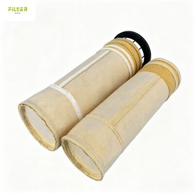 Sac filtrant haute température | Sac filtrant à poussière Aramid / Fibre de verre / PPS