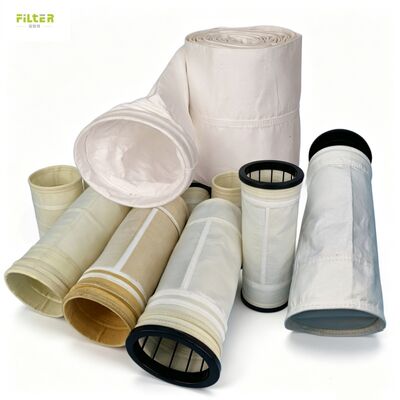 Manchon de filtre à poussière haute résistance Polyester Nomex Fibre de verre PPS pour dépoussiéreur de chaudière