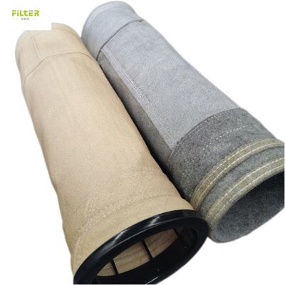 Sac filtrant PPS PTFE à haute température en fibre de verre anti-corrosion pour filtre à sacs industriel