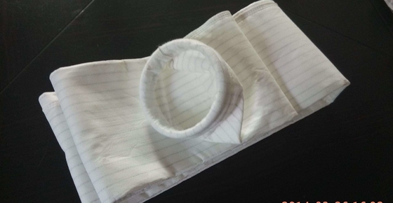 Sachet filtre antistatique de polyester de rendement élevé pour l'industrie cimentière