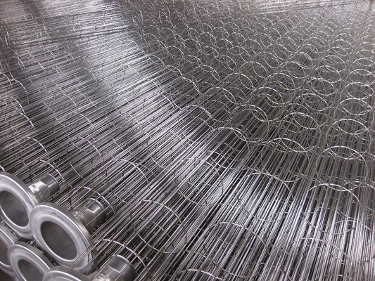 16 conception industrielle verticale de Cutomized de cage de sachet filtre des fils SS304 pour le sachet filtre de la poussière