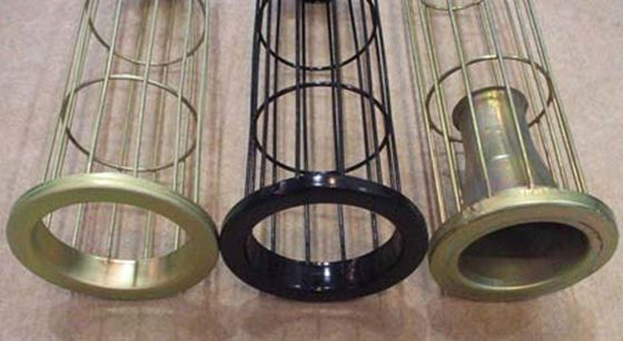 Surface douce galvanisée de cage en acier de sachet filtre pour le collecteur de poussière d'air