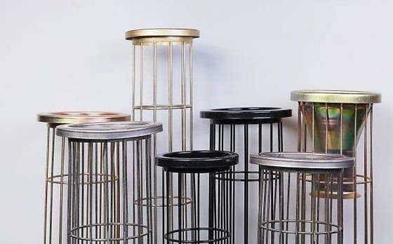 Le sachet filtre de Baghouse d'acier au carbone met en cage la taille adaptée aux besoins du client de haute résistance