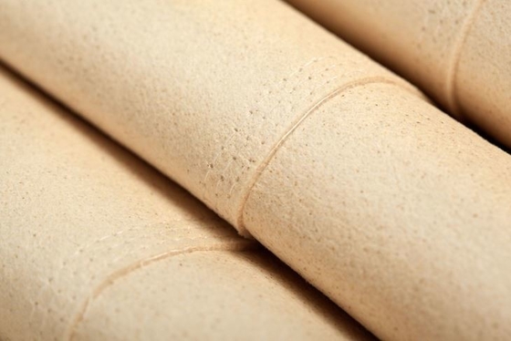 Fibres PPS d'Aramid sachets filtre vitrés 5 par microns de peinture de finition pour le filtre à manches