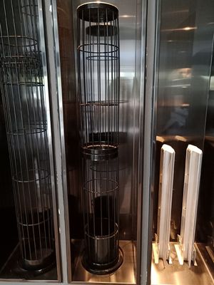 Sachet filtre plissé par étoile de polyester 450GSM 550GSM pour des systèmes de collecteur de poussière