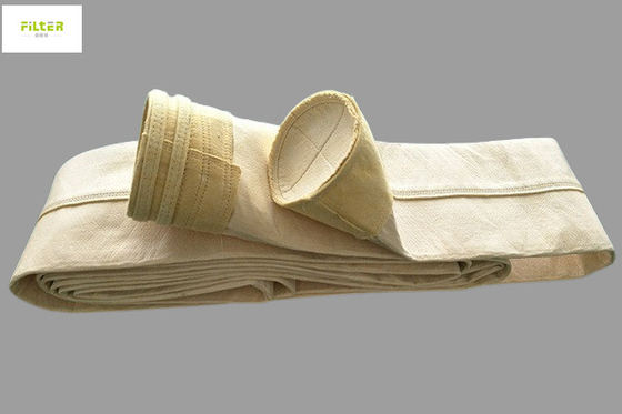 Polyester industriel Aramid de fibre de verre de sachets filtre de la poussière de sac de silo de Baghouse