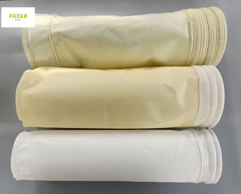Polyester industriel Aramid de fibre de verre de sachets filtre de la poussière de sac de silo de Baghouse