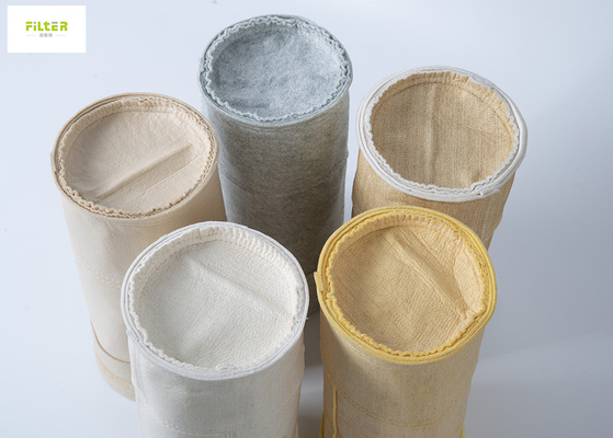 Aramid gaine les sachets filtre 450 de collecteur de poussière de Nomex 500 550 GSM