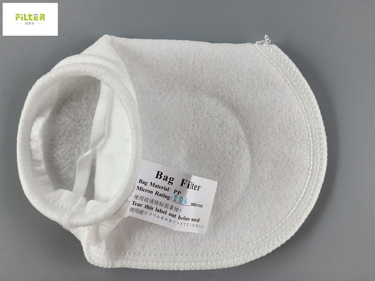 100 sachet filtre liquide du micron pp avec l'anneau SS304 en acier